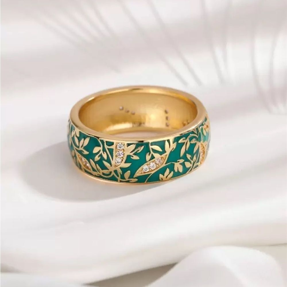 Green Enamel Ring S960